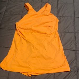 Bright Orange LULULEMON Workout Top